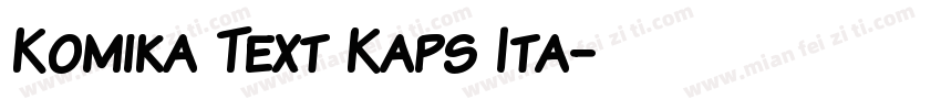 Komika Text Kaps Ita字体转换